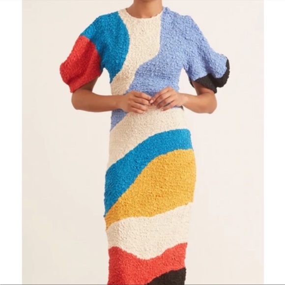 Mara Hoffman Freya Dress in Cream Multi - Picture 4 of 9